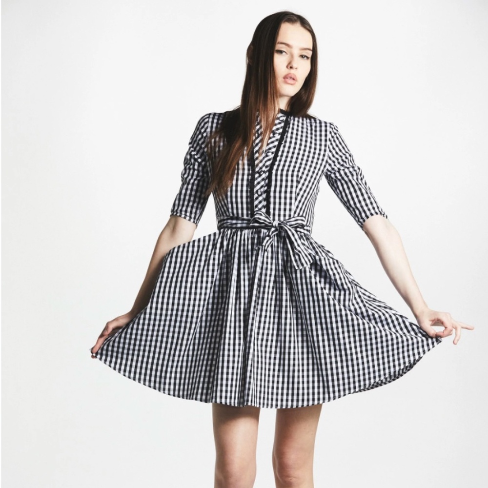 L'ecole des Femmes Gingham Loire Valley Dress NWT